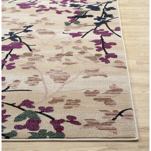 World Rug Gallery Loft Cream/Pink Area Rug & Reviews Wayfair