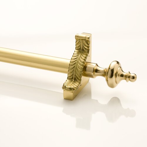 Grand Dynasty 144 Smooth Tubular Stair Rod Set with Decorative