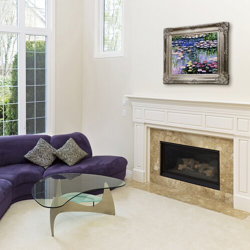 Monet Water Lilies Hand Painted Oil on Canvas Wall Art by Tori Home