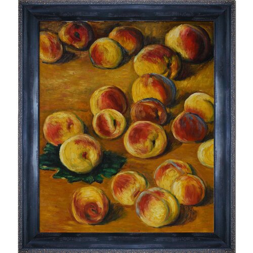 Peaches by Monet Framed Hand Painted Oil on Canvas by Tori Home