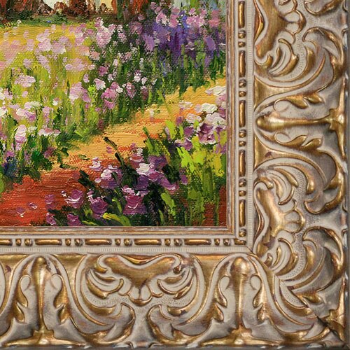 Tori Home Artists Garden at Giverny by Claude Monet Framed Painting