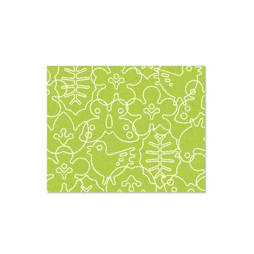 notNeutral Season Lotus Green/White Area Rug