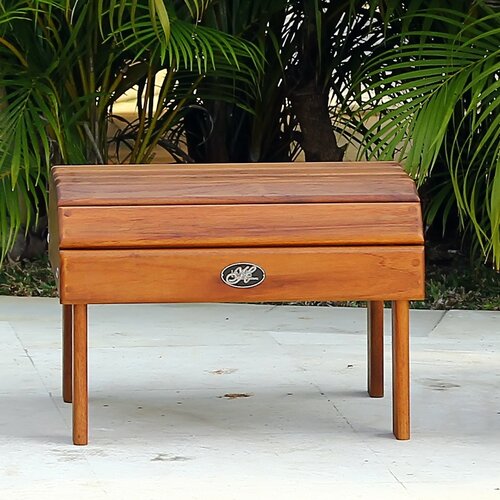 Hyres Country Haven Signature Teak Adirondack Footrest / Side Table