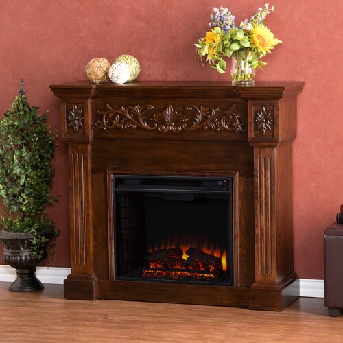 Oakley Electric Fireplace in Espresso by Wildon Home ®