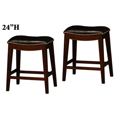 Wildon Home ® 24 Bar Stool with Cushion