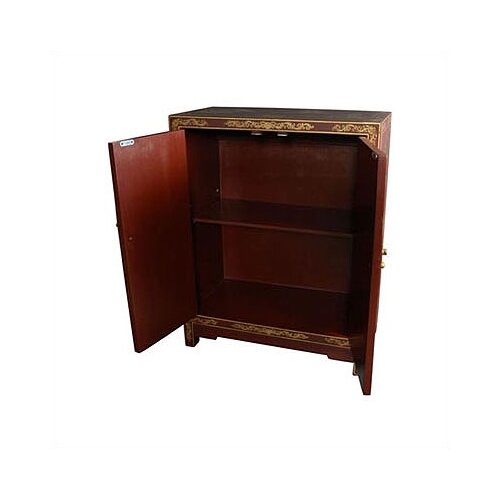 Japanese Crackle Lacquer Cabinet by Oriental Furniture