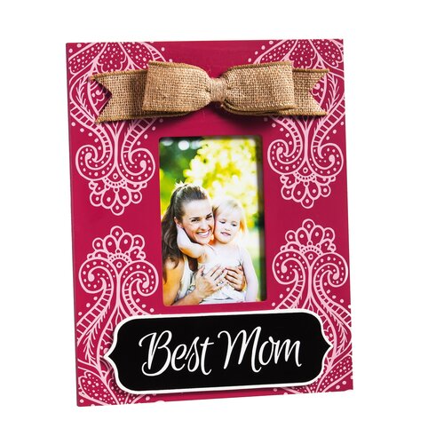 Evergreen Enterprises, Inc Best Mom Wooden Picture Frame