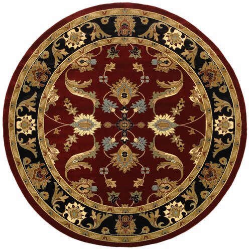 LR Resources Adana Persian Red/Black Area Rug