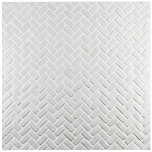 EliteTile Greenwich 0.875 x 2.875 Herringbone Ceramic Mosaic Tile in