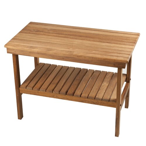 Teak Rigid Leg Bench by Teakworks4u