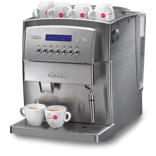 Titanium Super Automatic Espresso Machine by Gaggia