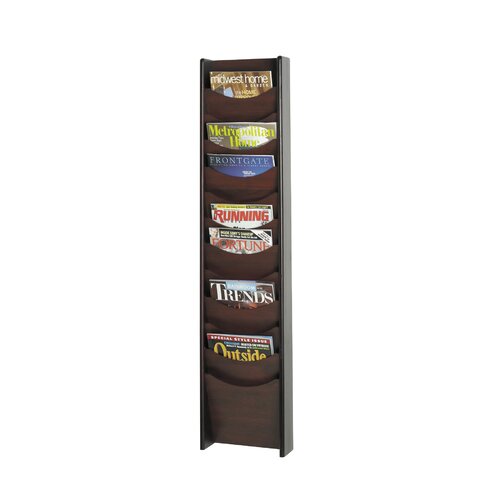 Safco Products 12 Pocket Wood Magazine Rack