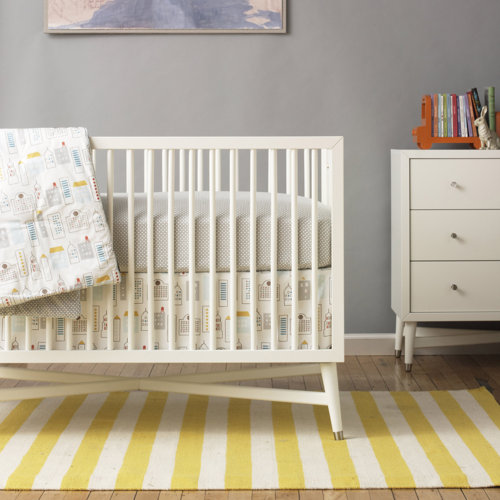 DwellStudio MidCentury 3in1 Convertible Crib in White & Reviews
