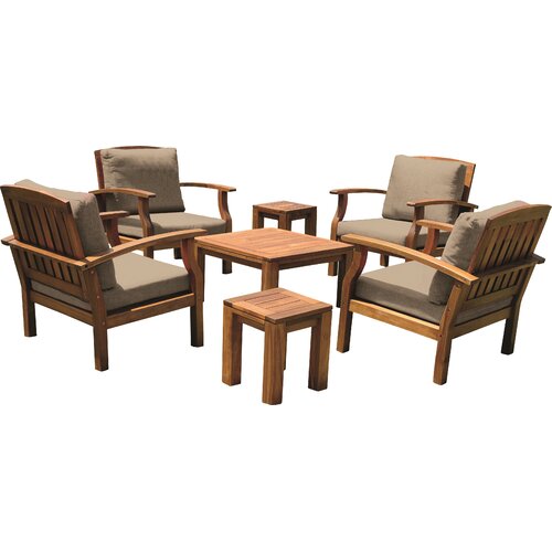 Landmann Buckingham 7 Piece Seating Group With Cushion & Reviews 