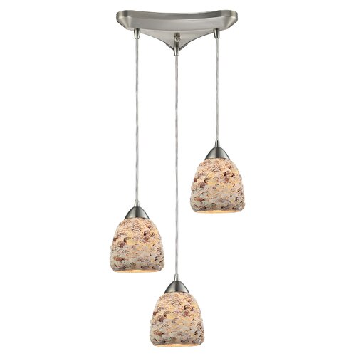 Shells 3 Light Pendant by Elk Lighting