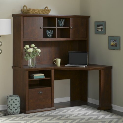 Yorktown Corner Desk and Hutch by Bush Industries