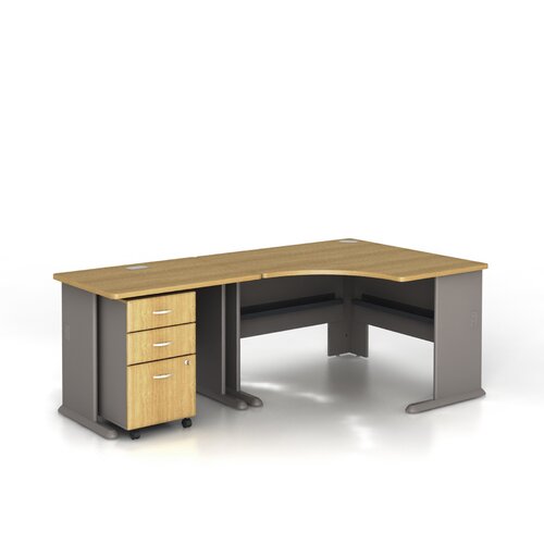 Bush Industries Series A L Shaped Corner Desk Office Suite On