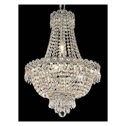 Elegant Lighting Century 8 Light Chandelier with Crystal