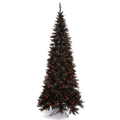 5 5 black slim fir artificial christmas tree with 300 5 5 black slim fir artificial christmas tree with 300