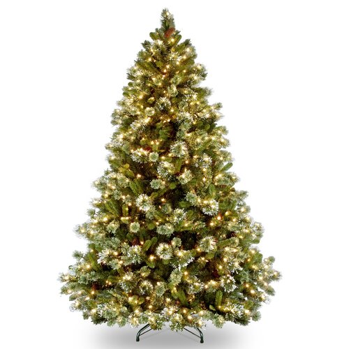 Wintry Pine 7.5 Green Artificial Christmas Tree with 750 Clear Lights