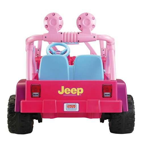 Fisher price barbie jeep wrangler power wheels ride 12v #5
