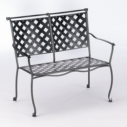 Maddox Wrought Iron Garden Bench by Woodard