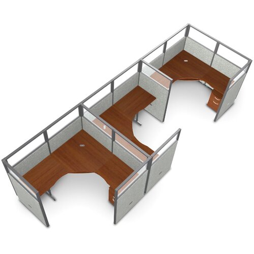 Workstation Panel System 1x3 Configuration