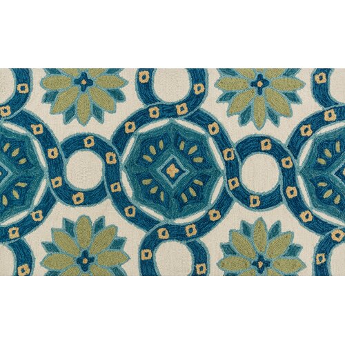 Loloi Rugs Francesca Ivory & Blue Area Rug