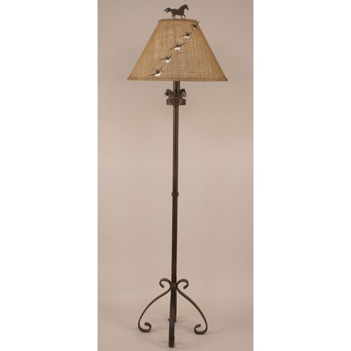 Rustic Living Iron Pedestal 63 Floor Lamp by Coast Lamp Mfg.