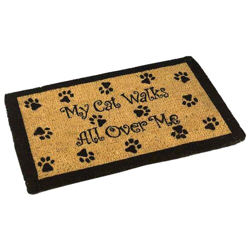 American Mills My Cat Walks Outdoor Doormat