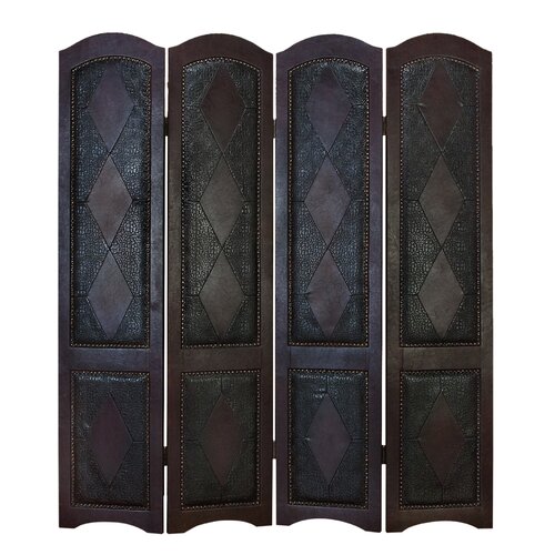 Astoria Grand Rosewood 71 x 64 Valet Rack 4 Panel Room Divider