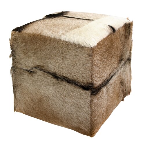 Cushing Animal Hide Stool by Loon Peak