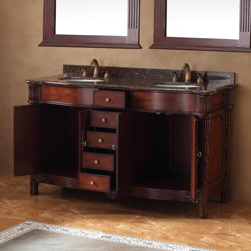 James Martin Furniture Classico 60 Double Bathroom Vanity Set