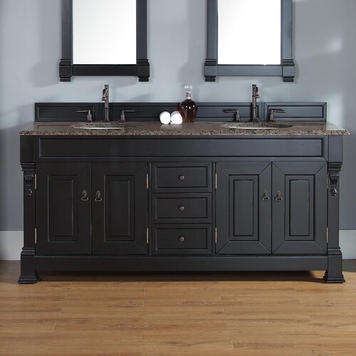 James Martin Furniture Brookfield 72 Double Bathroom Vanity Set