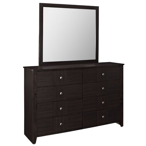 Holly 8 Drawer Dresser Mirror