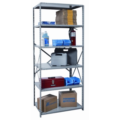 Hi Tech Extra Heavy Duty Open Type 87 H 5 Shelf Shelving Unit Starter