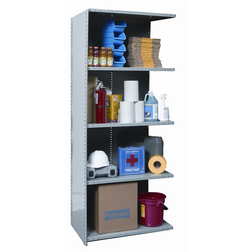 Hallowell Hi Tech Extra Heavy Duty Closed Type 87 H 4 Shelf Shelving