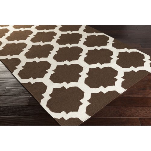 York Brown Geometric Harlow Area Rug by Artistic Weavers