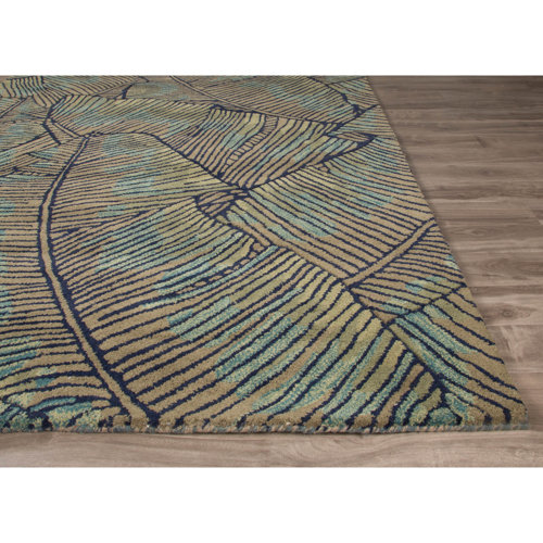Coastal Seaside HandTufted Green/Blue Area Rug Wayfair