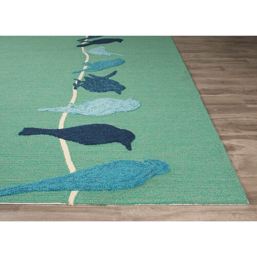 Jaipur Living Design Campus Green/Blue Indoor/Outdoor Area Rug