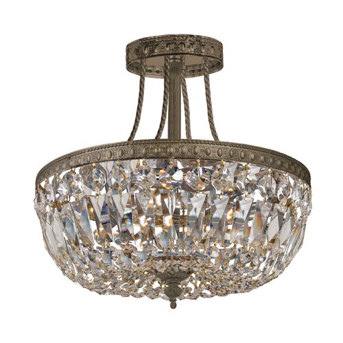 Crystorama Richmond 3 Light Semi Flush Mount