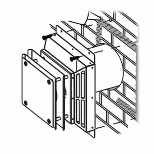 Wall Terminal for The Dream Fireplace Vent Kit by Napoleon