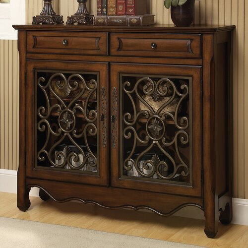 Coast to Coast Imports European 2 Drawer 2 Door Cabinet