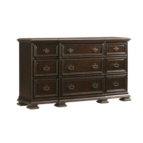 Island Traditions 9 Drawer Dresser with Mirror | Wayfair