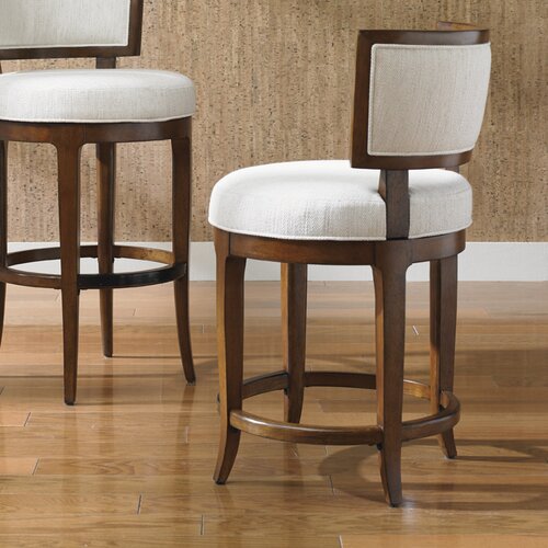 Island Fusion Macau 24 Bar Stool with Cushion by Tommy Bahama Home