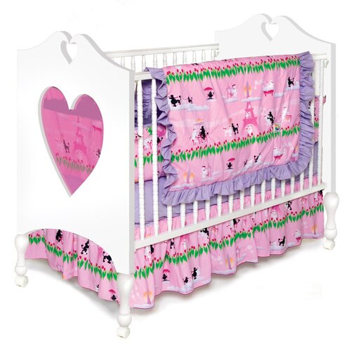 Poodles in Paris 4 Piece Crib Bedding Set by Room Magic