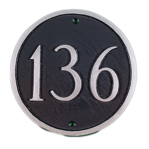 Montague Metal Products Inc. Petite Circle Address Plaque