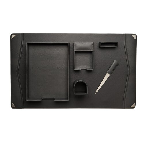 Piece Leather Desk Set by Bey Berk