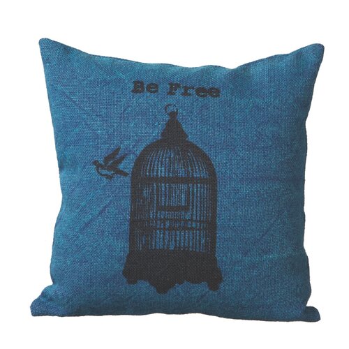 Be Free Jute Throw Pillow