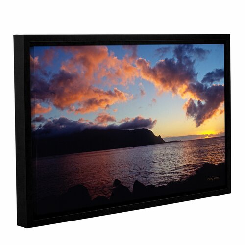 Last Light Over Bali Hai by Kathy Yates Floater Framed Photographic